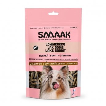 SMAAK Dog Sensitive Salmon godbiter, 100 g