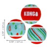 KONG Holiday26 SqueakAir Tennisballer 6-pk M