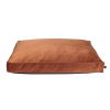 Basic WellB orthopedic velvet hundemadrass orange (110x70cm)