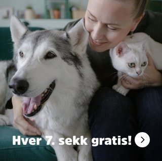 musti.no startside hund Hver 7. sekk gratis som venn av musti