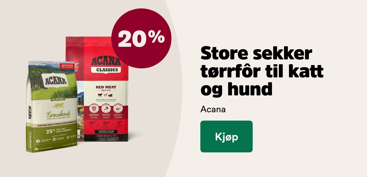 musti.no kampanjeside katt k6 acana 20%