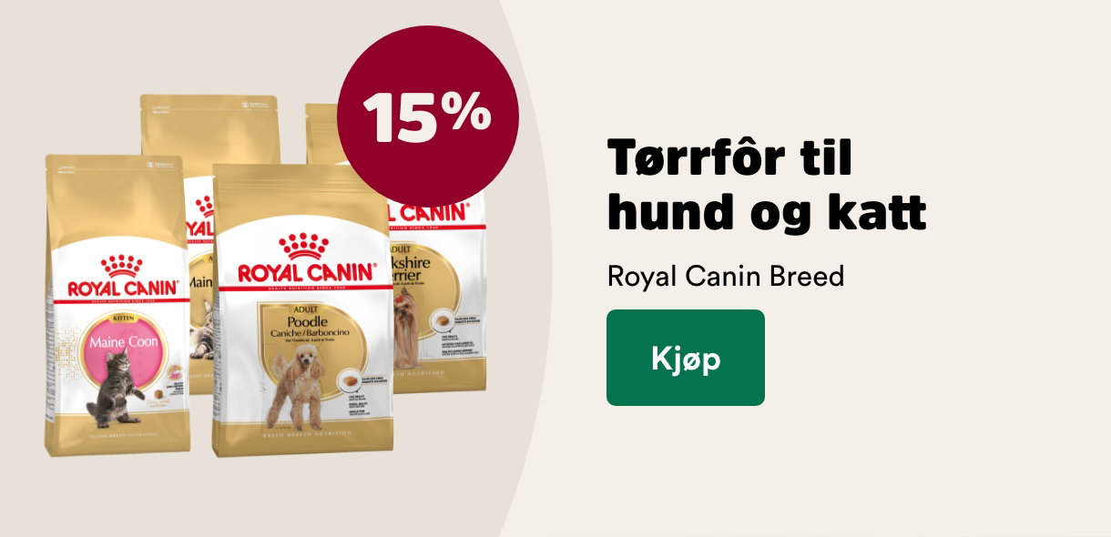 musti.no kampanjeside k7 royal canin breed 15%