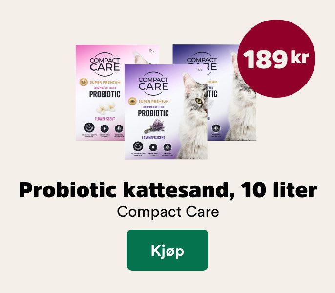 musti.no startside katt k5 compact care kattesand 189,-