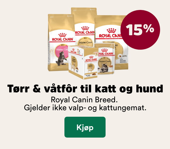 musti.no kampanjeside k9 royal canin rasef&ocirc;r 15%