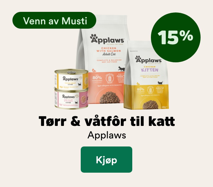 musti.no kampanjeside katt k8 applaws 15%