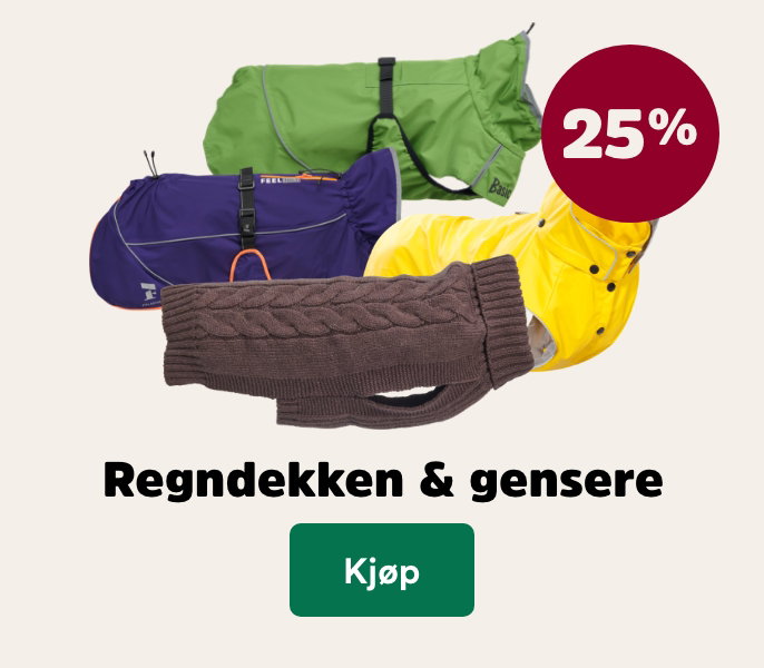 musti.no startside k10 regndekken og gensere 25%