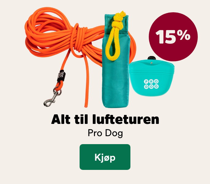 musti.no startside valp k6 pro dog 15%