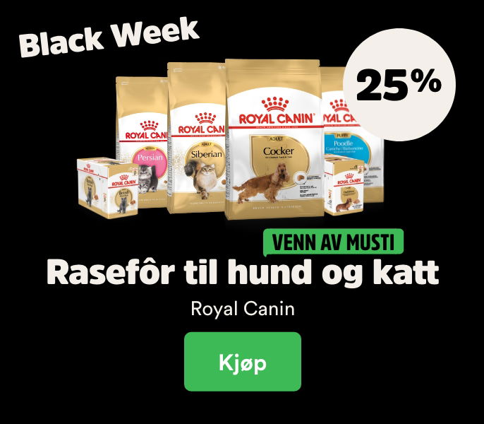 musti.no kampanjeside hund black week royal canin