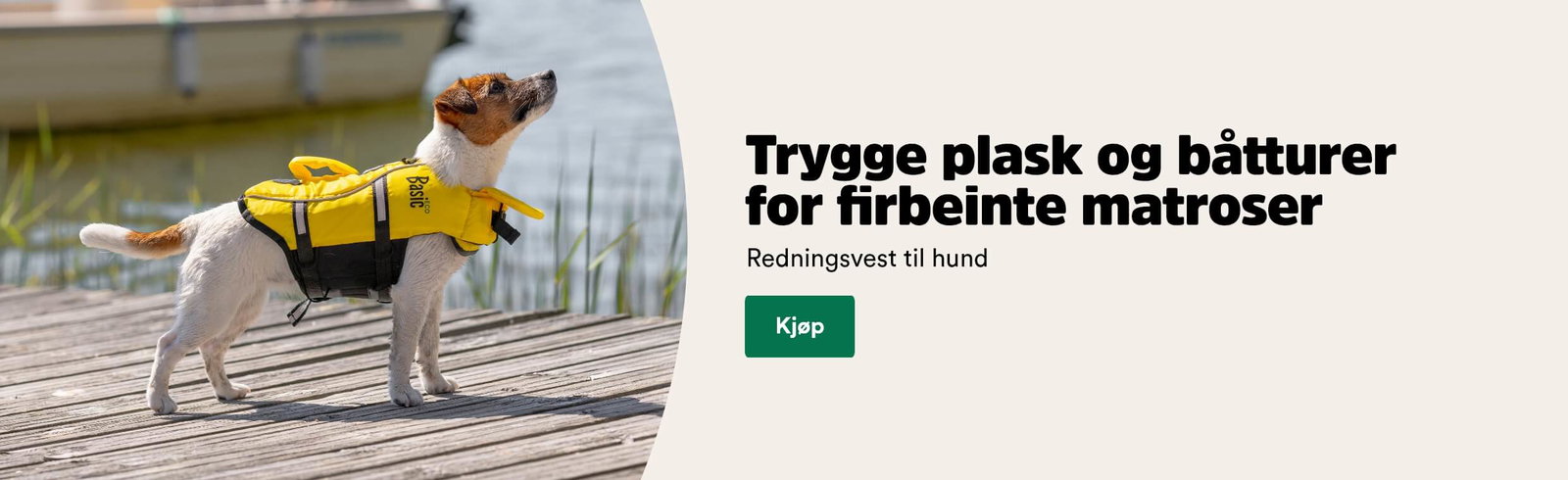 musti.no startside hund uplift foatingveste