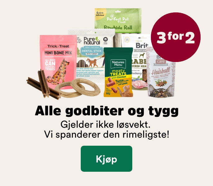 musti.no startside valp k8 treats 3 for 2