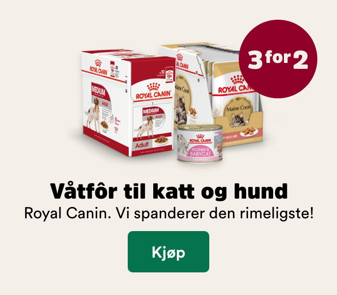 musti.no kampanjeside k4 3 for 2 p&aring; v&aring;tfor fra royal canin
