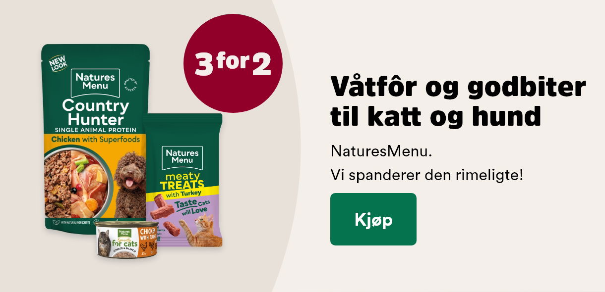 musti.no kampanjeside hund k2 natures menu 3 for 2
