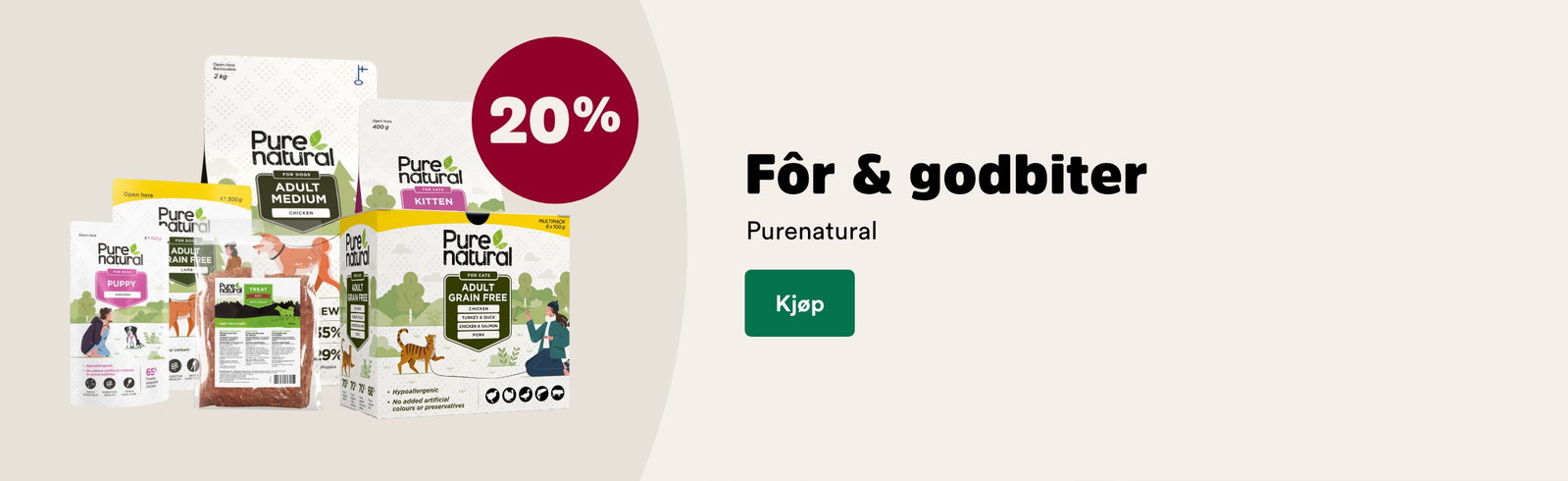 musti.no kampanjeside k7 purenatural 20%