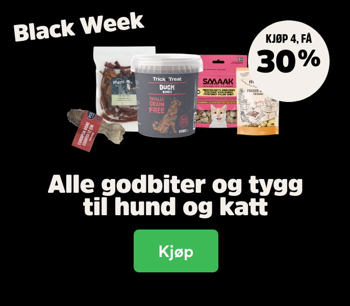 musti.no kampanjeside hund black week chews