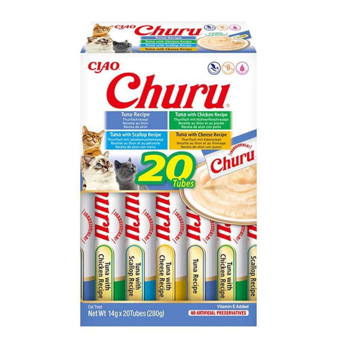 Churu Creamy Cat treat Tuna varieties 20x14g