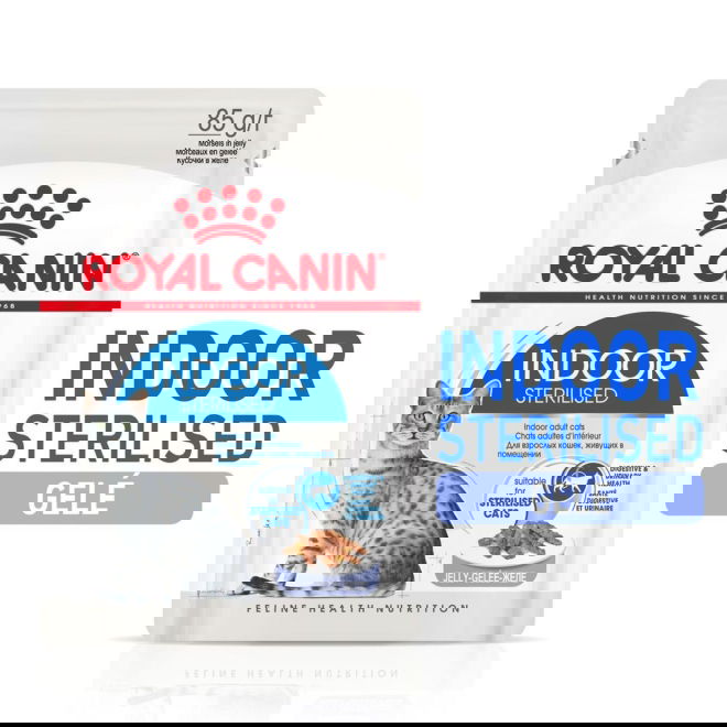 Royal Canin Indoor Sterilised Jelly Adult våtfôr til katt 12x85g