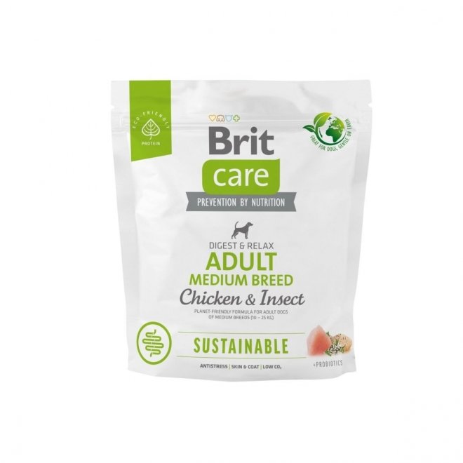 Brit Care Dog Sustainable Adult Medium Breed Chicken & Insect (1 kg)