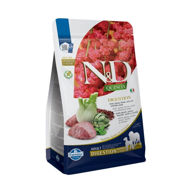 Farmina N&D Quinoa Dog Digest Lamb M/L 2,5 kg