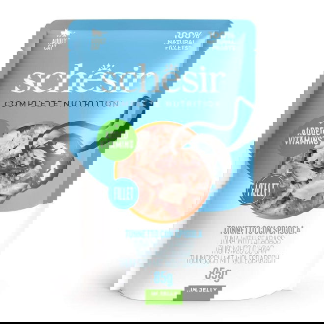 Schesir C&B Tunfisk og Havabbor i Gele 85g