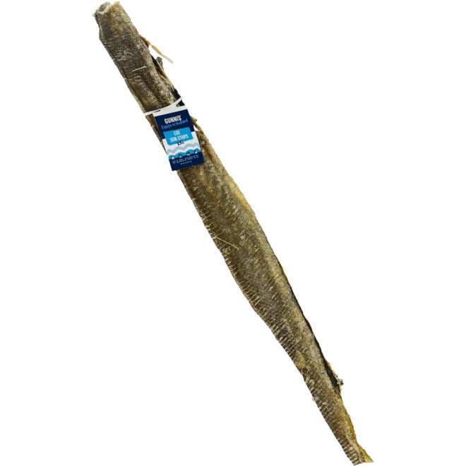 Gunnis Cod Skin Strips Tygg av Torsk XXL 35cm