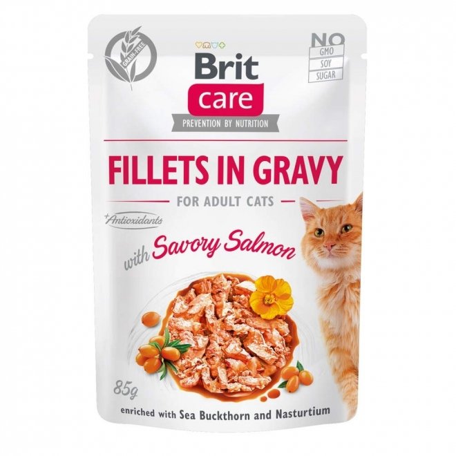 Brit Care Cat Gravy Laks 85g