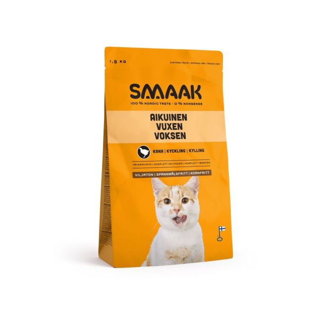 SMAAK Cat Adult Grain Free Chicken (1,5 kg)