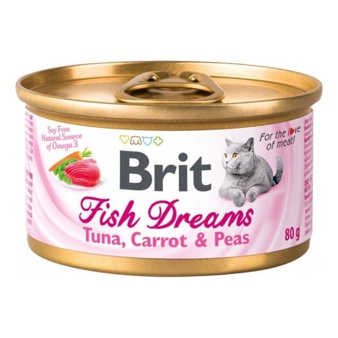 Brit Fish Dreams tunfiks & gulrot & erter 80 g