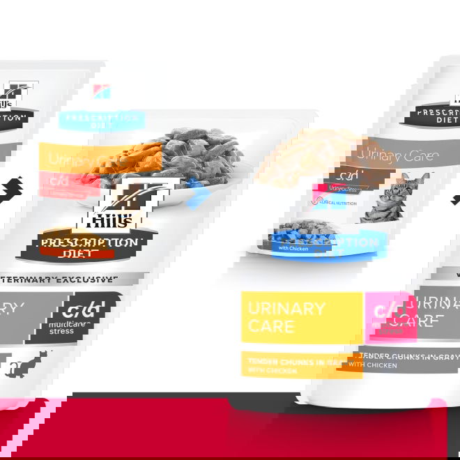 Hills Prescription Diet Feline c/d Urinary Care Stress Chicken 12x85 g