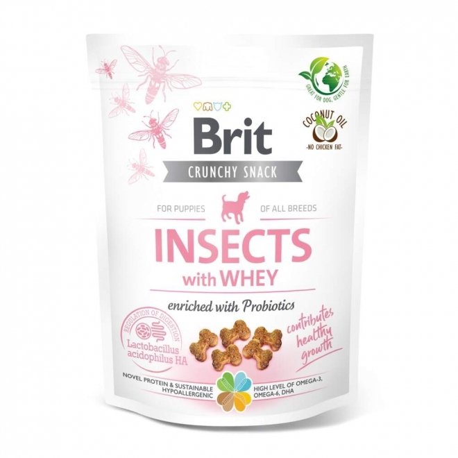 Brit Care Puppy Crunchy Snack Insects Whey 200 g