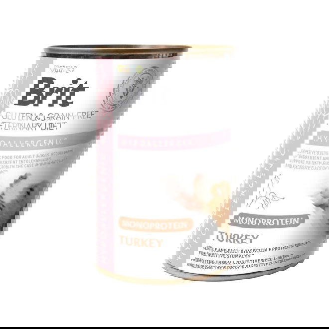 Brit Veterinary Diet for dogs Hypoallergenic Monoprotein Turkey 400g