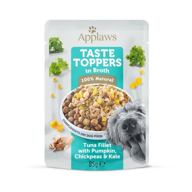 Applaws Taste Toppers tuna fillet with pumpkin, chickpeas & kale in broth pouch