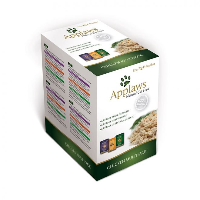 Applaws Cat Chicken broth pouch Multi 12x70g