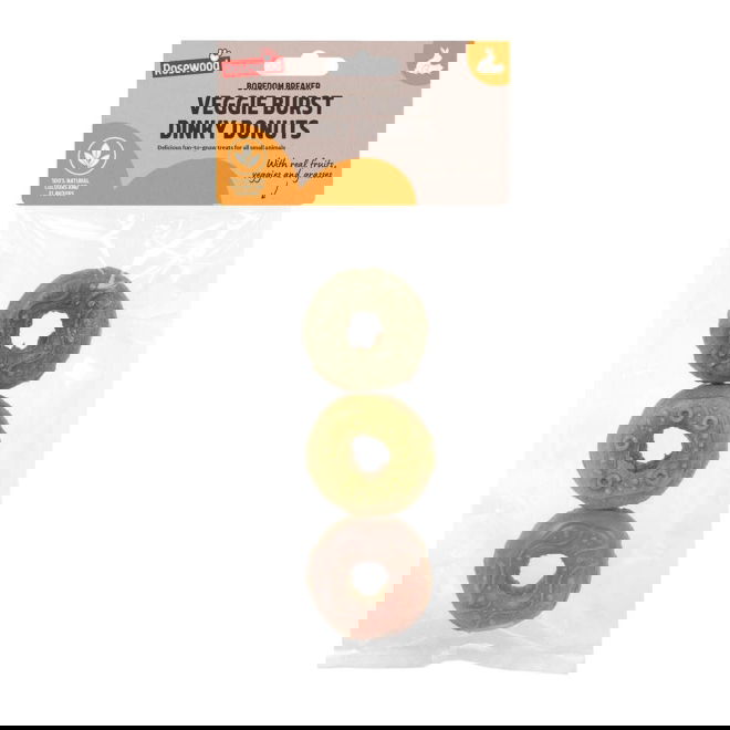 Rosewood Veggie Burst Doughnuts godbiter til sm&aring;dyr