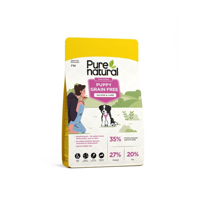 Purenatural Dog Puppy GF Salmon & Lamb (2 kg)