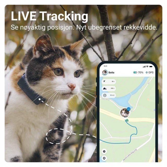 Tractive Mini GPS til Katt