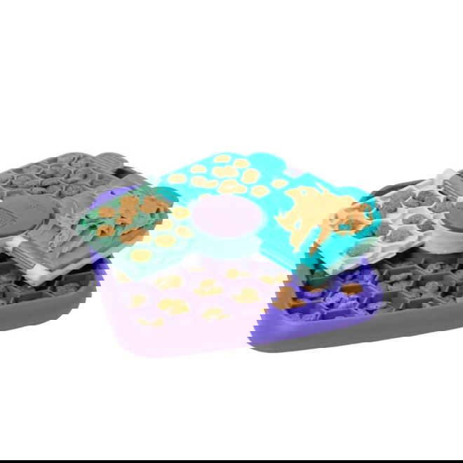 Nina Ottosson Lick N Flip 3-i-1 Lick mat & Aktiviseringsleke Lilla