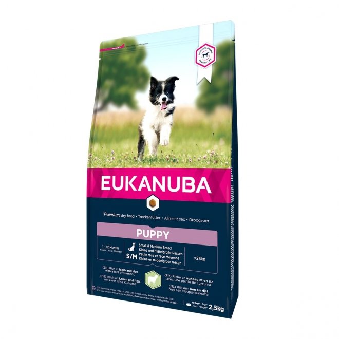 Eukanuba Puppy & Junior Small & Medium Breed Lamb & Rice (2,5 kg)