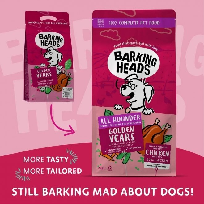 Barking Heads Golden Years (2 kg)