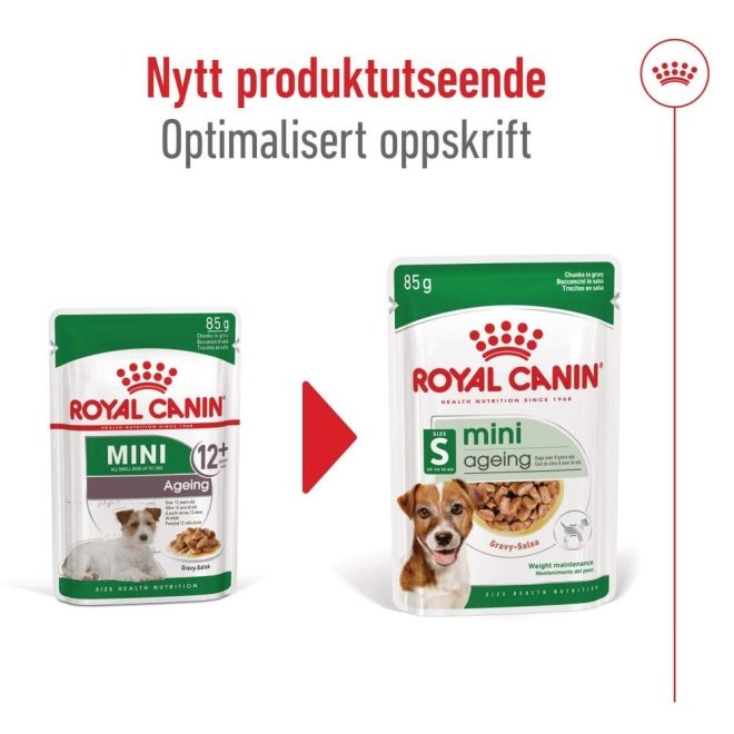 Royal Canin Mini Ageing Gravy våtfôr til hund 12x85 g