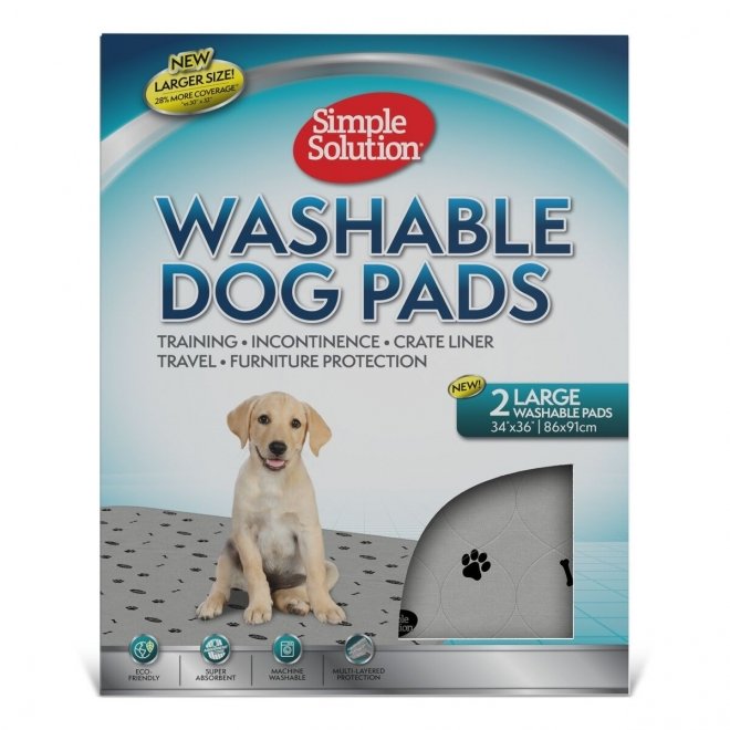 SimpleSolution Washable Travel Pads, L 2 stk