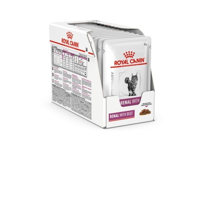 Royal Canin Veterinary Diets Cat Renal with Beef, 12x85 g