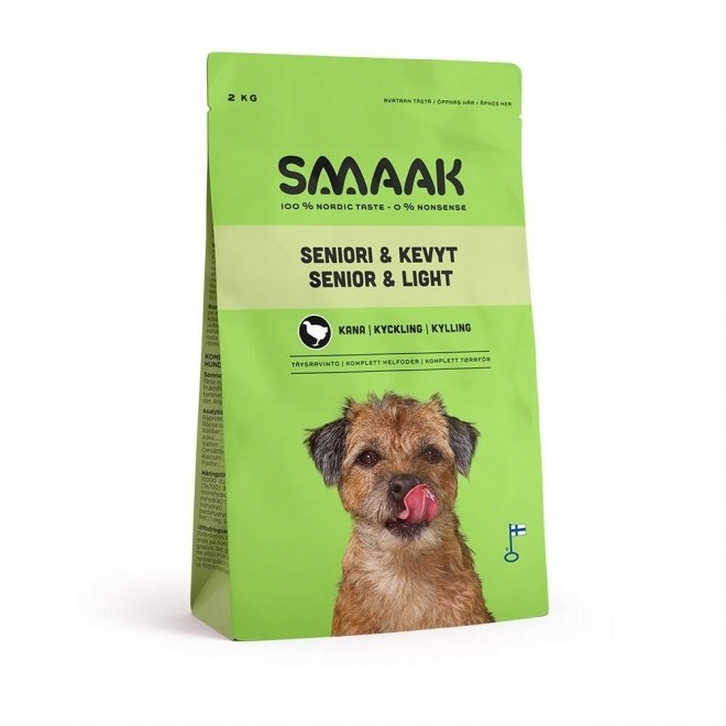 Smaak Dog Senior & Light Kylling (2 kg)