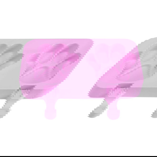 Little&Bigger Juicy Vibes pupsicle ice cream mold 2 paws pink