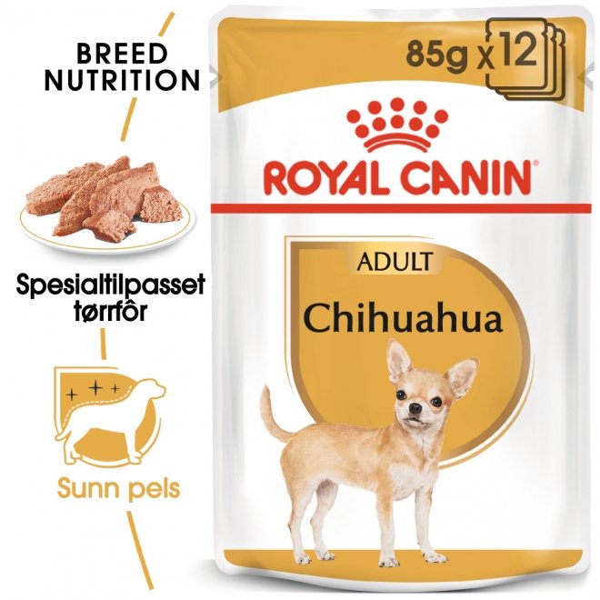 Royal Canin Chihuahua Adult Loaf våtfôr til hund 12x85 g