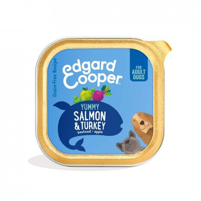 Edgard & Cooper Dog Adult Salmon & Turkey, 150 g