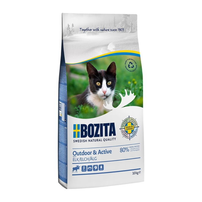 Bozita Feline Outdoor & Active t&oslash;rrf&ocirc;r (10 kg)