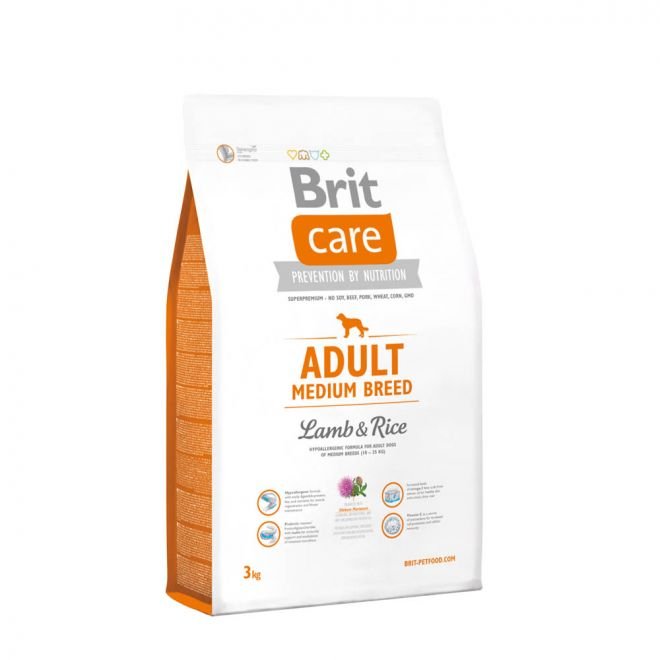 Brit Care Adult Medium Breed Lamb & Rice (3 kg)