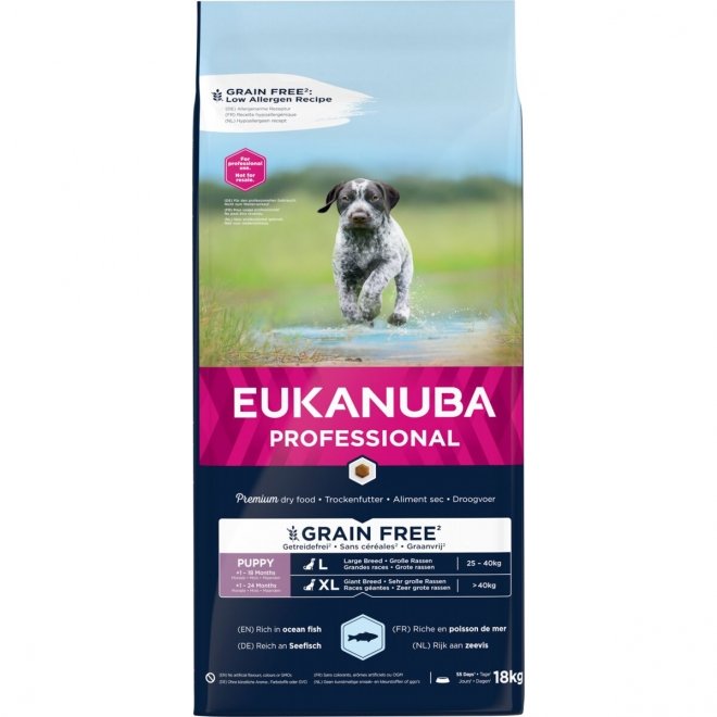 Eukanuba Grain Free Puppy Large & Extra Large Breed Ocean Fish, 18 kg