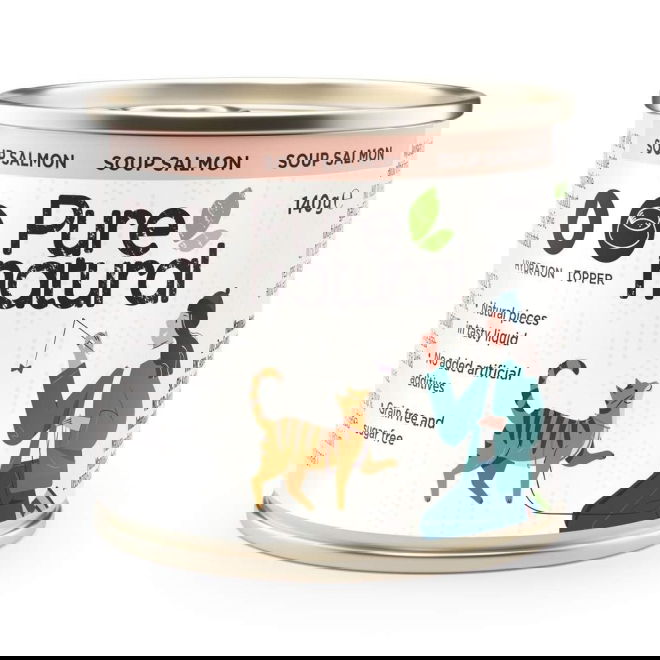 Purenatural Cat Soup Salmon 140g