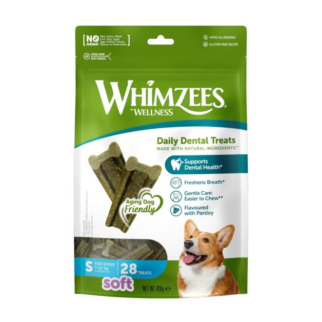 Whimzees Soft Dental tygg (S)